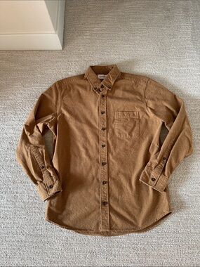 Taylor Stitch Speckled Brown Long-Sleeve Button-Down Shirt